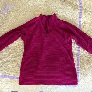 Patagonia Pink Quarter-Zip Fleece pullover